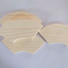 松木木制圆片多边形六变形扇形椭圆形木片可logo大量供应DIY木板