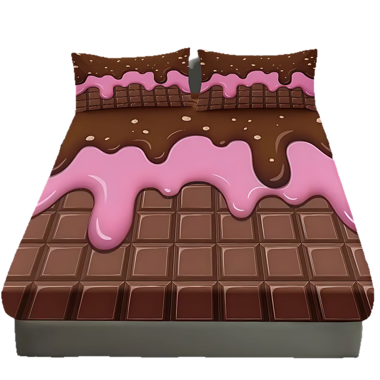 TEMU / JIT transfronterizo textil casero tema helado molido HD impresión digital cama cama