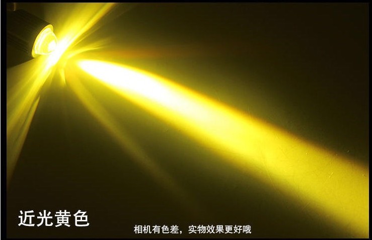 Motorcycle Headlight H4 BA20D White Yellow Dual Color