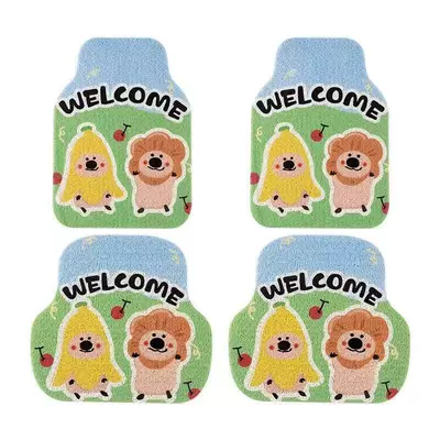 Easy to Clean, Non-Slip, Avtomobil döşəmə paspasları - pepper-bear-car-floor-mats-4648cm-two-piece-pack