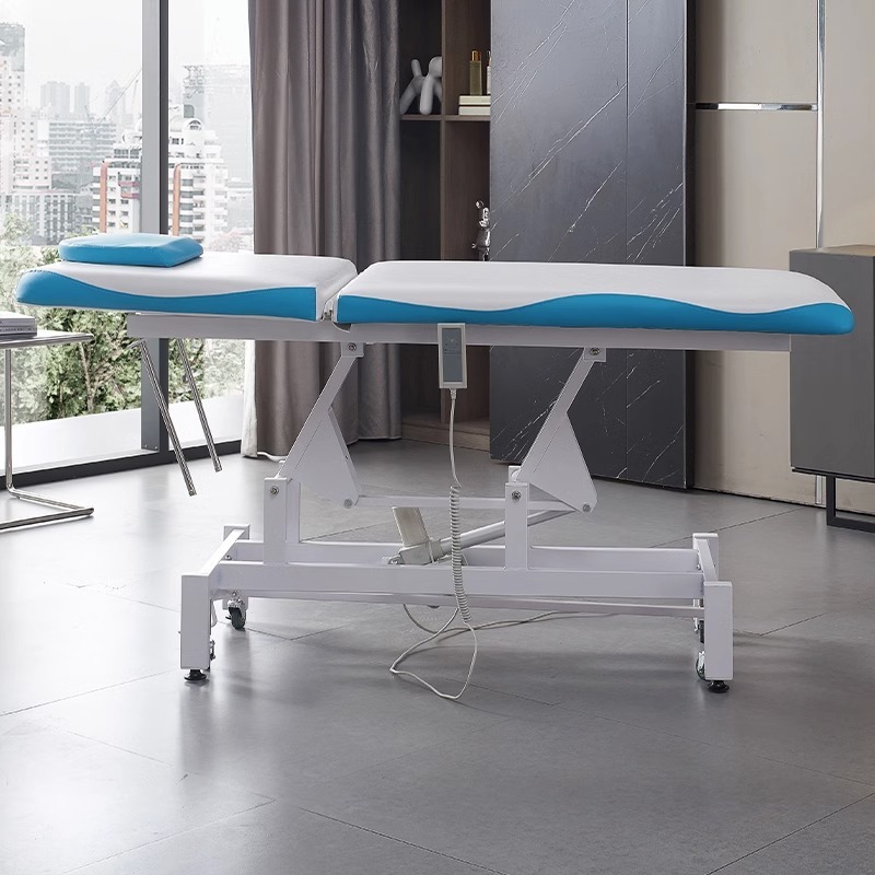 Cama de belleza elevadora eléctrica directa de fábrica para salón de belleza especial de enfermería de masaje con agujeros faciales de masaje cama de tatuaje