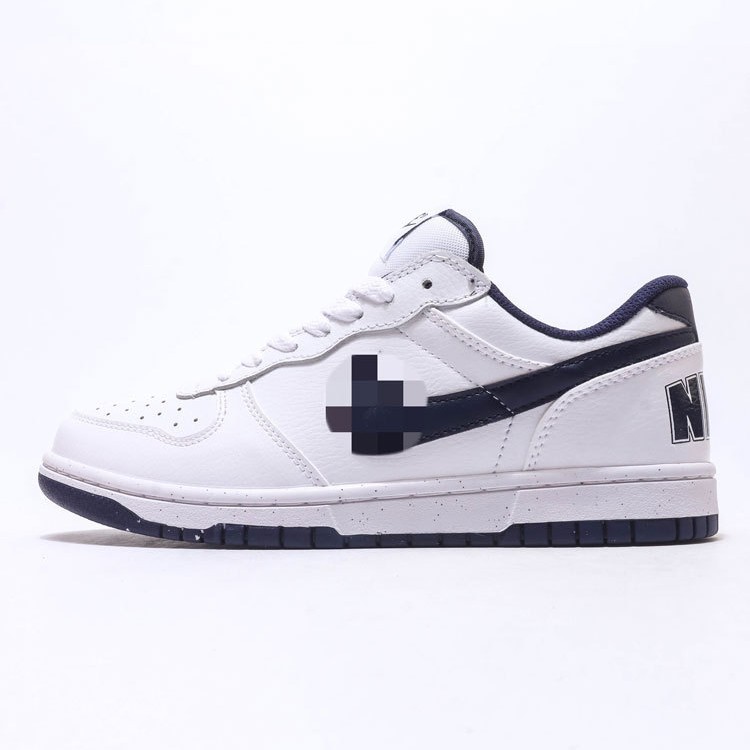 Кроссовки Dunk Low белые с черным, ретро унисекс, комфортные кеды