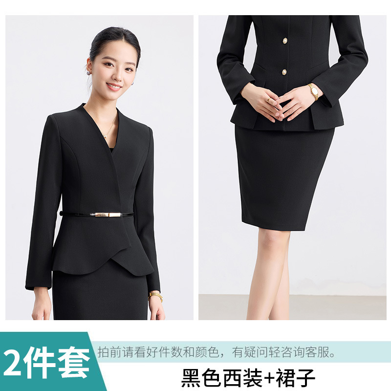医美酒店前台西装套装女工作服OL通勤美容师珠宝金店职业装女正装|undefined