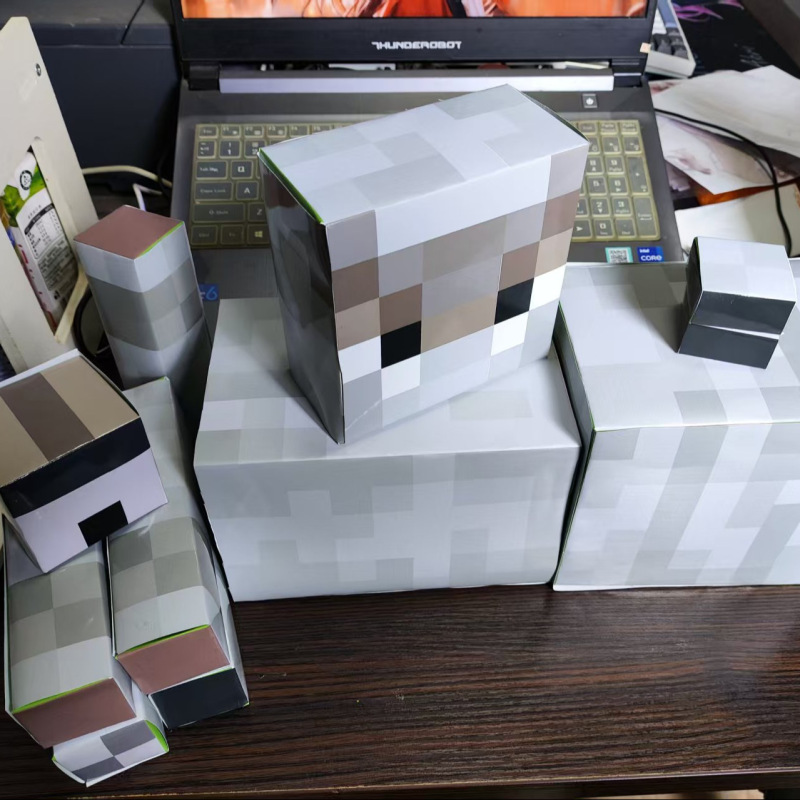同じスタイルの Minecraft ビッグドッグ紙モデル mc 犬立体紙モデル折り紙立体タッチフィッシュ学生友人へのギフト|undefined