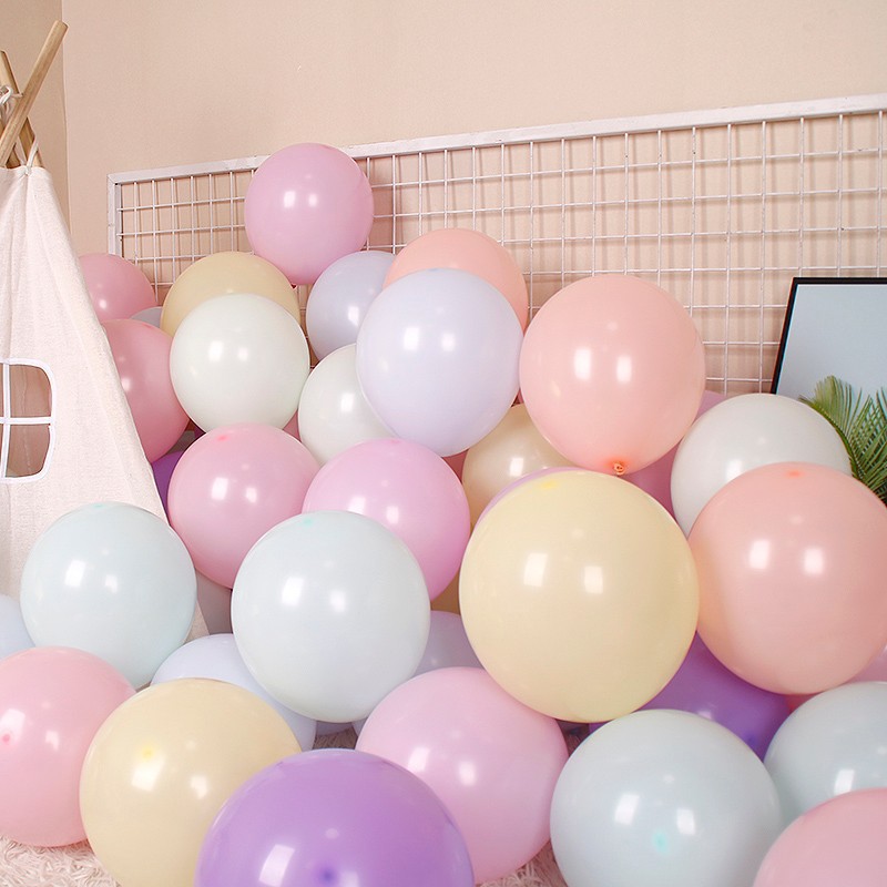 Macaron candy color 5/10/12 inch balloon birthday party decoration balloon confession balloon style wedding