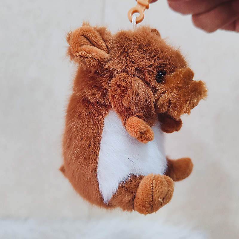 Capibara pony muñeca de peluche colgante bolsos colgante llavero lindos collares muñecas de pulsera transfronterizas