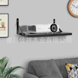 简约投影仪放置架木质投影仪支架家用墙壁投影仪挂机实木摆件架子
