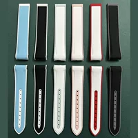 Силиконовый ремешок для часов, подходящий для Omega Swatch совместное имя планетарных спортивных водонепроницаемых 20 мм резиновых цепочек для часов мужчин