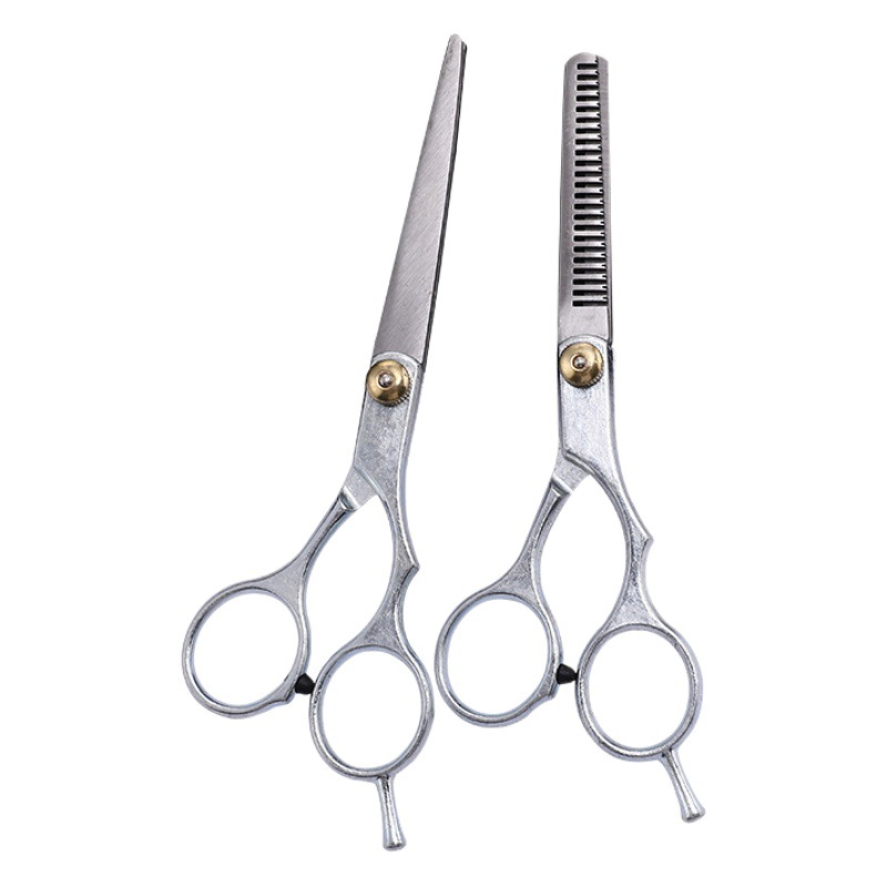 Set de tijeras de peluquería, tijeras planas de dientes adelgazantes y para flequillos, venta al por mayor de fábrica