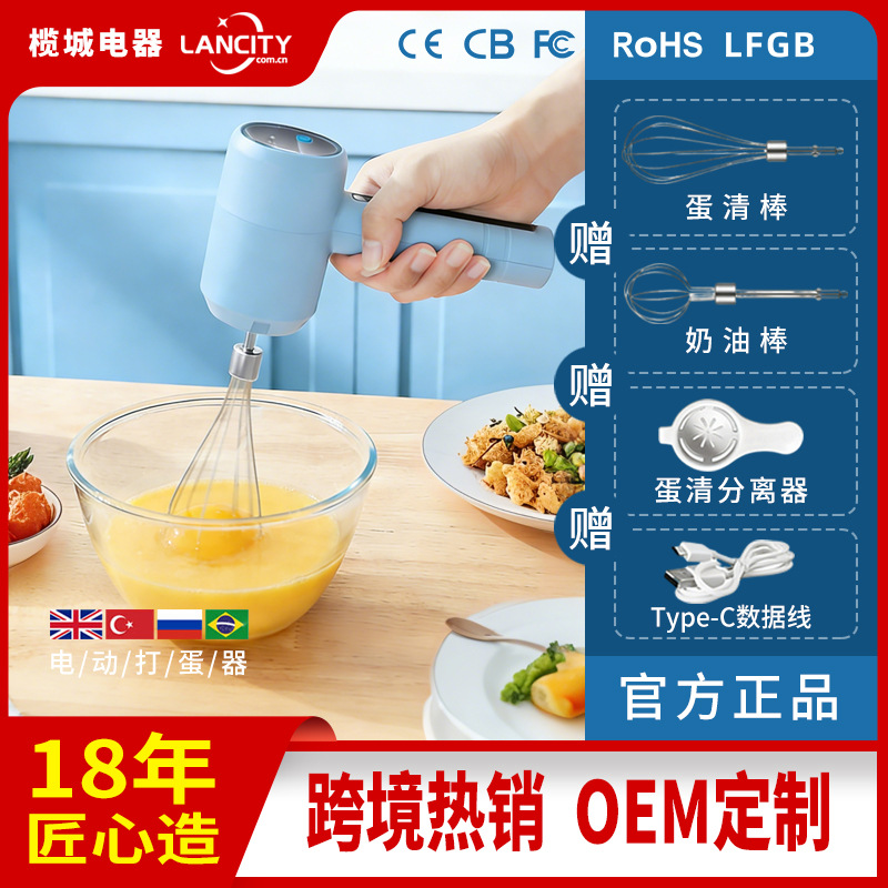 Small electric handheld mixing stick for home use stainless steel