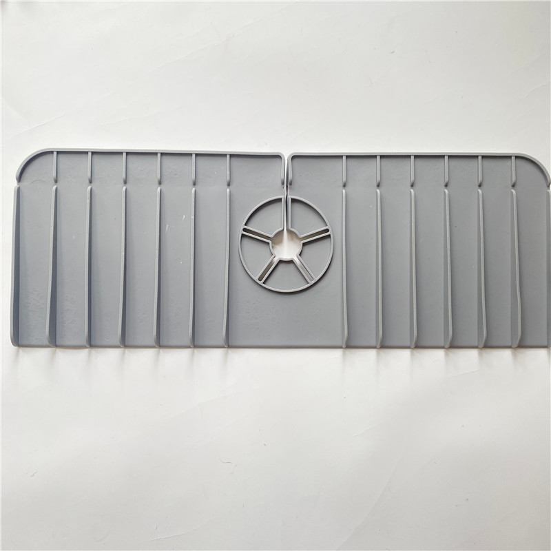 Cruz-frontera caliente silicona drenaje pad cocina impermeable seco drenaje pad almohadilla de silicona a prueba de salpicaduras