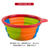 Factory direct supply camouflage silicone bowl pet folding bowl outdoor travel portable cat bowl pet supplies wholesale