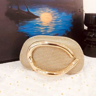 ⇞ 2025 Light Luxury New Women's Bag Rhinestone Evening Bag Women's Dress Handbag Decorative Shoulder Crossbody Bag a