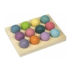 Twelve color macaron balls (3.5cm with tray)