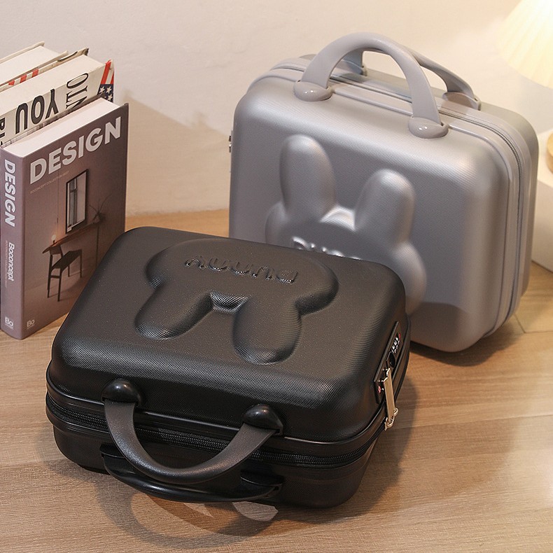 Nuevo conejo maleta maquillaje regalo de mano caja de boda 14 pulgadas 16 pulgadas maleta maleta