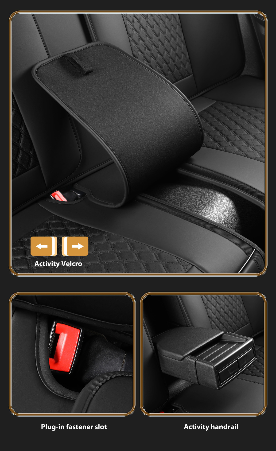26-Year New Model Cross-Border Solid Waist-Supporting Nappa Leather All-Season Universal Seat Cushion for Export Wholesale Car Seat Cushion