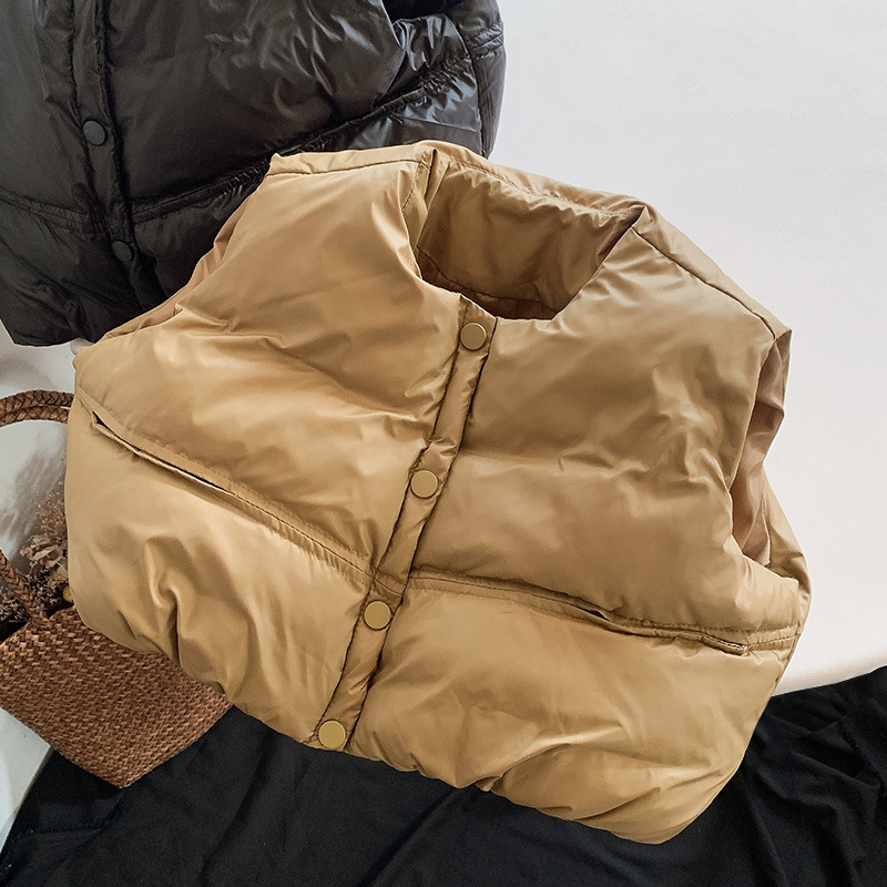 Ropa para niños chaleco de estilo coreano otoño e invierno nuevos niños y niñas sueltos chaleco de algodón cálido chaleco de bebé ropa exterior de moda
