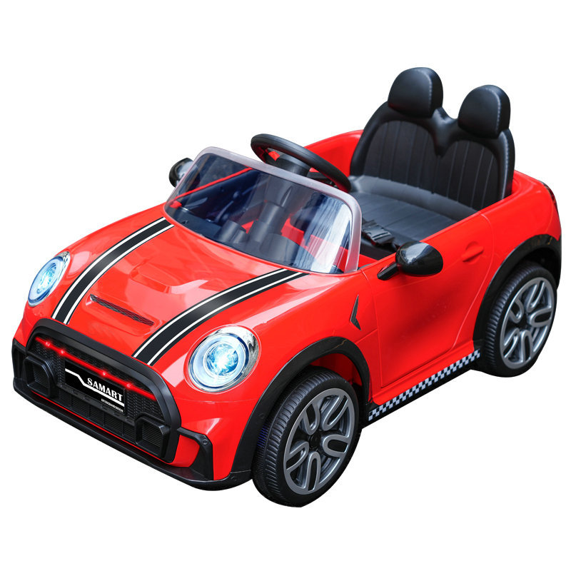 Coche eléctrico para niños de cuatro ruedas para niños coche de juguete de control remoto portátil bebé auto-conducción coche de bebé coche recargable al por mayor
