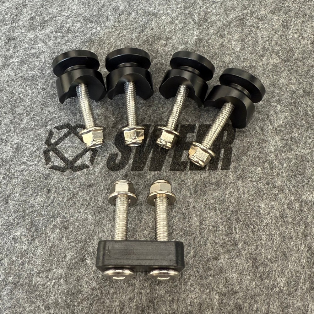 Universal Motorcycle Tail Box Buckle Aluminum Alloy Bottom Screw Kit Tail Box Accessories Kit Brand New Motorcycle Tail Box Accessories Kit
