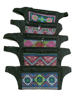 Guilin ethnic minority wind close-fitting waist bag cross-stitch waist bag scenic spot souvenirs spot supply