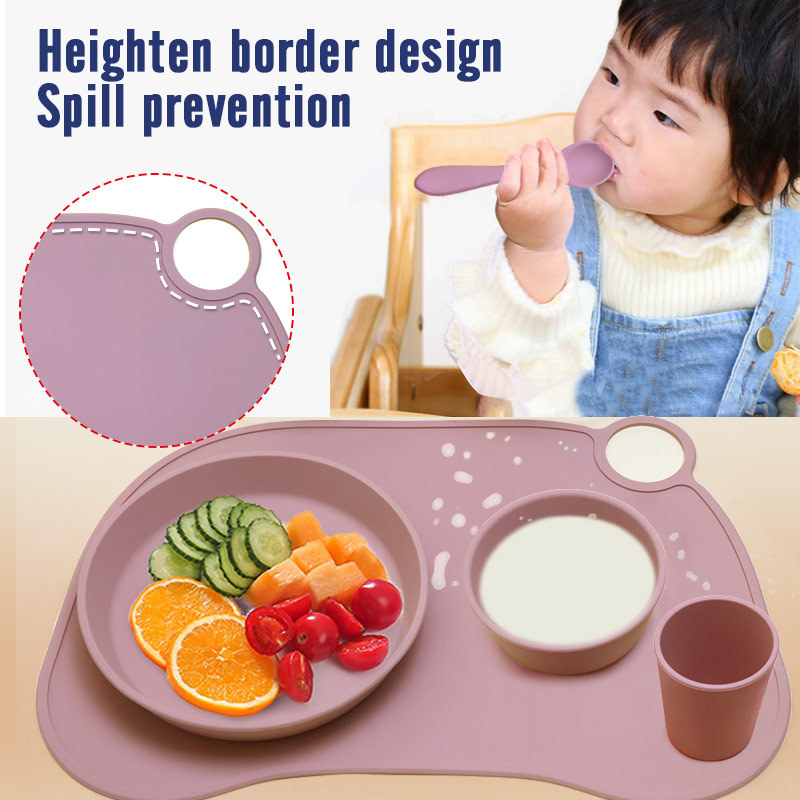 BPA libre plegable Mesa Mat para niños con agujeros de silicona