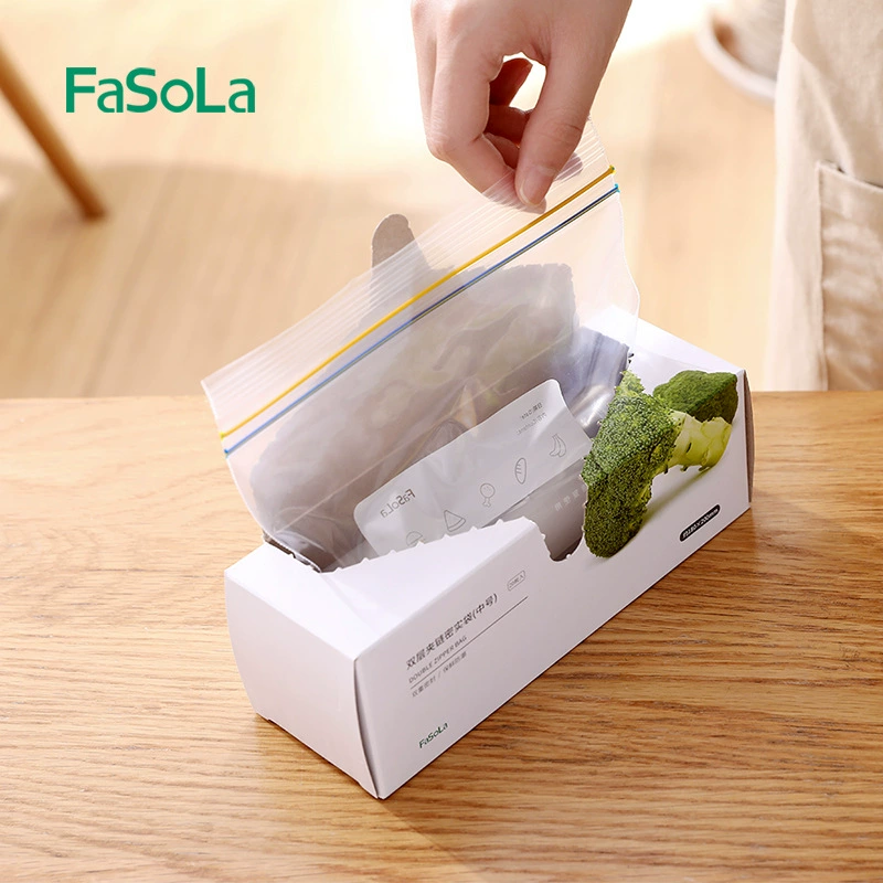 Конвертируемый пакет FASOLA, самозакрывающийся пакет для свежести продуктов, холодильник, замораживание, плотное запечатывание, пищевой уровень