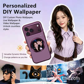 跨境新品圆屛智能彩屏手机壳18PM多功能彩屏手机壳 自定义图片DIY