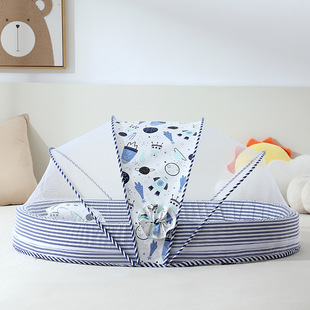 Cotton Baby Mosquito Net Foldable Sponge Floor Thickened Anti-Insect Mosquito Sleeping Net Baby Bed Bed Medium Bed Mosquito Net