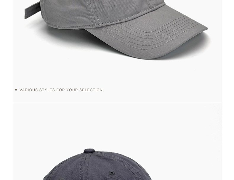 Casquette de baseball unisexe oversize en coton doux, visière incurvée, protection solaire, style décontracté streetwear, sport et festif rétro._voghion.com