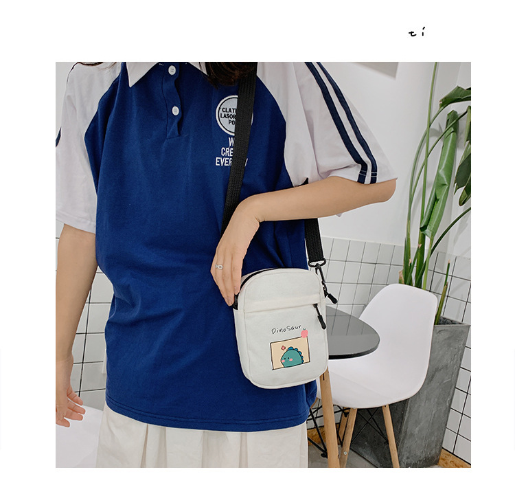 Summer small crossbody bag for girls, new small square crossbody bag for women, Japanese style small crossbody bag, casual retro style crossbody bag undefined