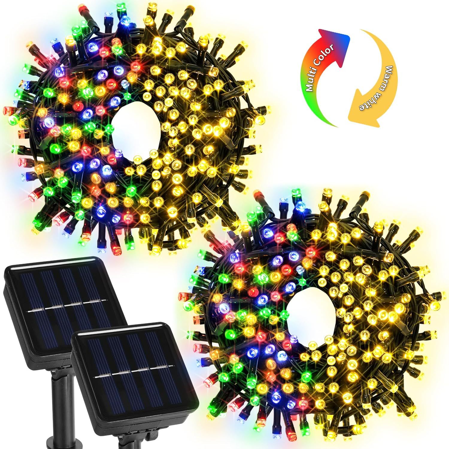 String de lámparas solares al aire libre al por mayor decoración de patio de Navidad decorado con estrellas celestes iluminación de Halloween