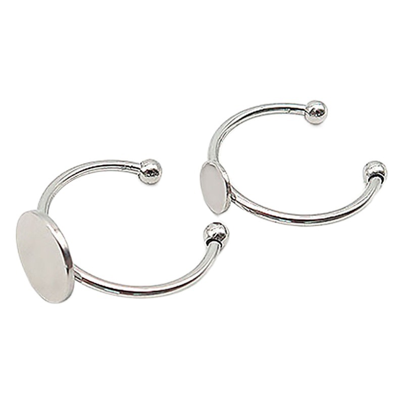 Stainless Steel Ring Base 18K Gold Color-Preserving Adjustable Open Ring Base Handmade DIY Blank Base Jewelry Accessories