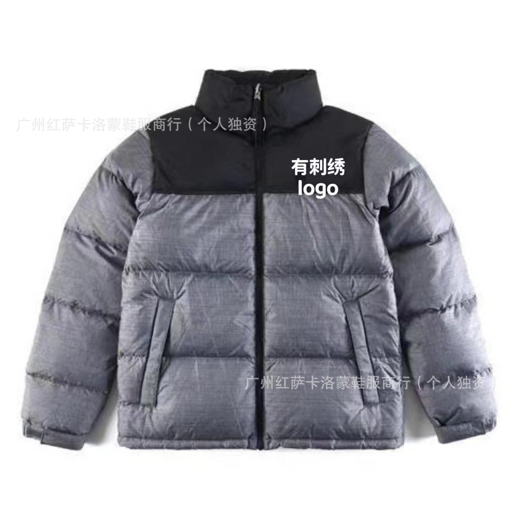 Putian versión alta chaqueta de plumón de cara norte 1996 versión americana de hombres y mujeres 90 chaqueta de bordado blanco 700 chaqueta cálida image 13