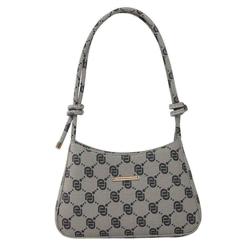 2025 nuevo nicho de verano diseño de letras metálicas retro viejas flores bolsos de hombro bolsos de mujer