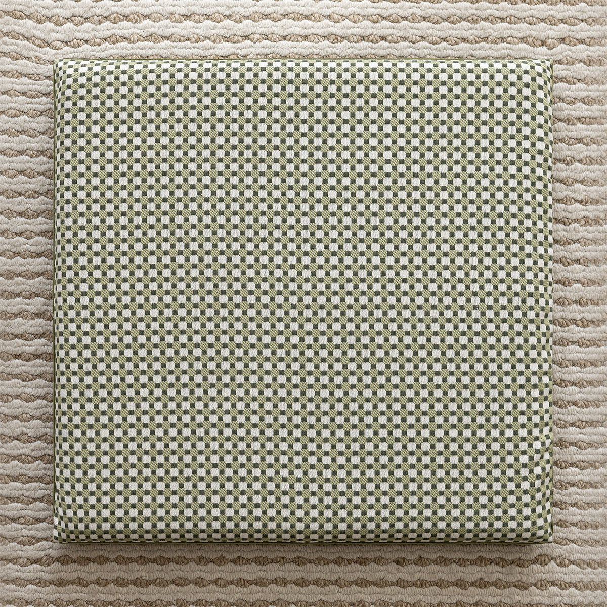 도트 질감 그린 쿠션커버 45*45cm