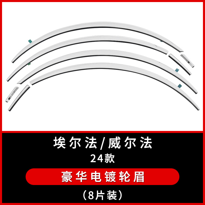 Apto Elfa Wheel Ceja Toyota Alphard Vellfire Fender Flares Tapón del cuerpo