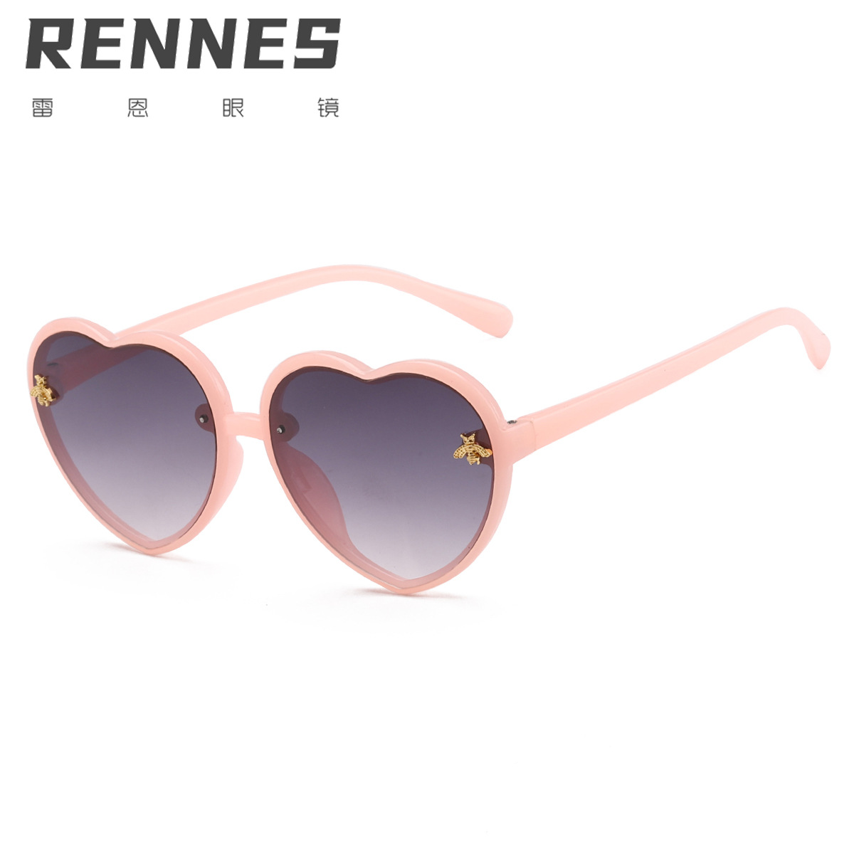2021 nuevo estilo coreano retro amor Marco pequeña abeja personalidad gafas de sol para niños moda gafas de sol para niños 61033