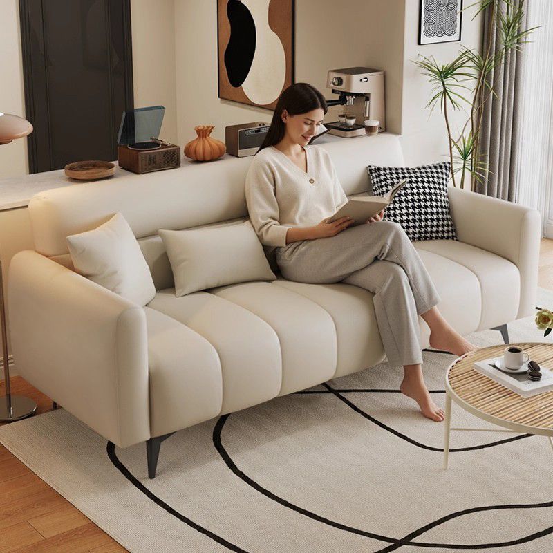 Folding Sofa Bed with Cat-Scratch-Resistant Leather, Dual-Purpose, 2025 New Model, Simple Modern Folding Sofa Bed 3