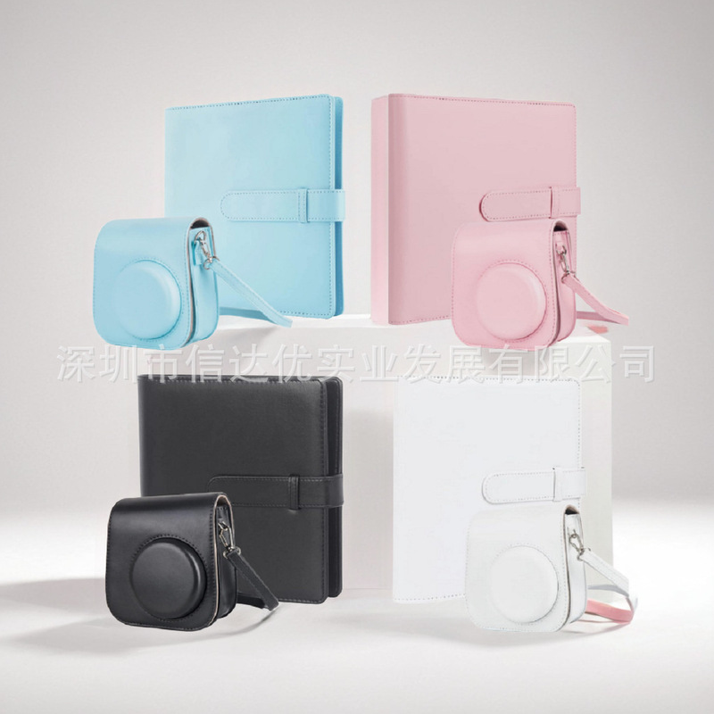 Polaroid Mini Camera Bag + 3-Inch 256-Page Photo Album (Multicolor) Instax Mini 12 11 9 8