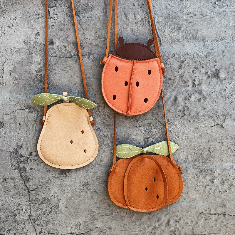 Kid's Animal Pumpkin Fruit Pu Leather Open Kids Wallets display picture 1