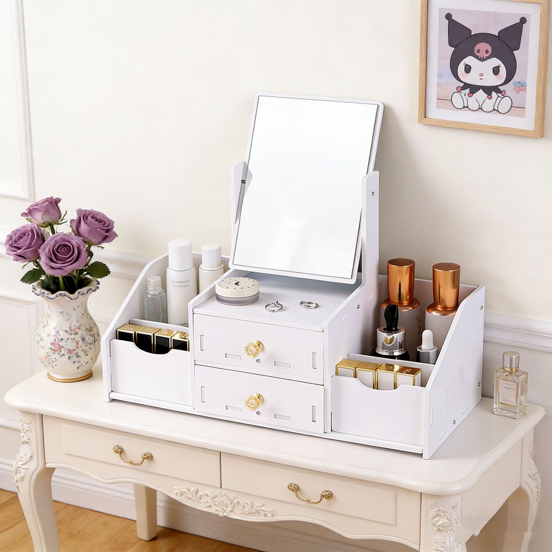 대형 이중 프레임 사각 거울