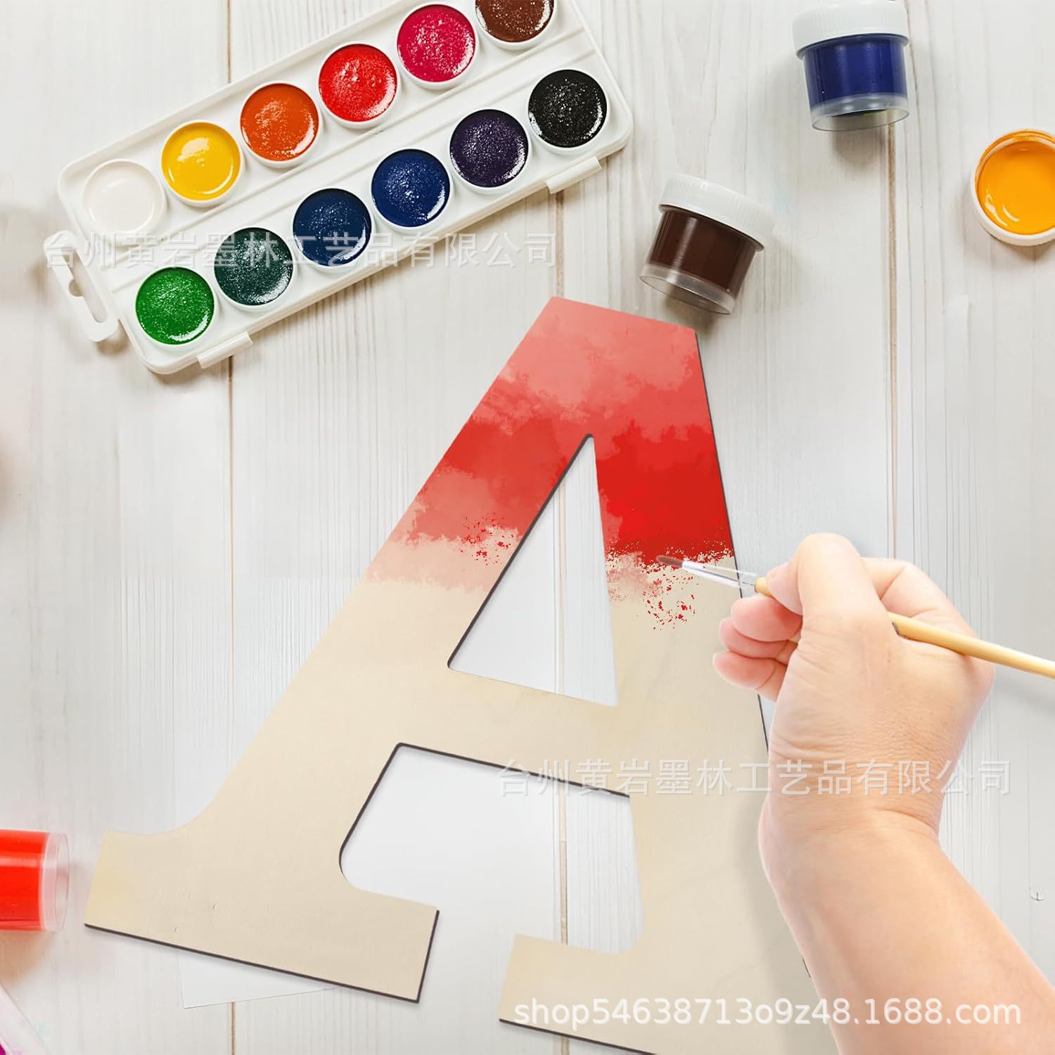 Fábrica en stock 30CM letras de madera 27 letras inglesas adornos de madera decoración de bodas para el hogar props de disparo
