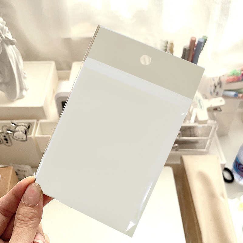 Nuevo PET transparente nota adhesiva rasgable nota adhesiva estudiante nota de la mano Nota de papel ins estilo impermeable nota adhesiva