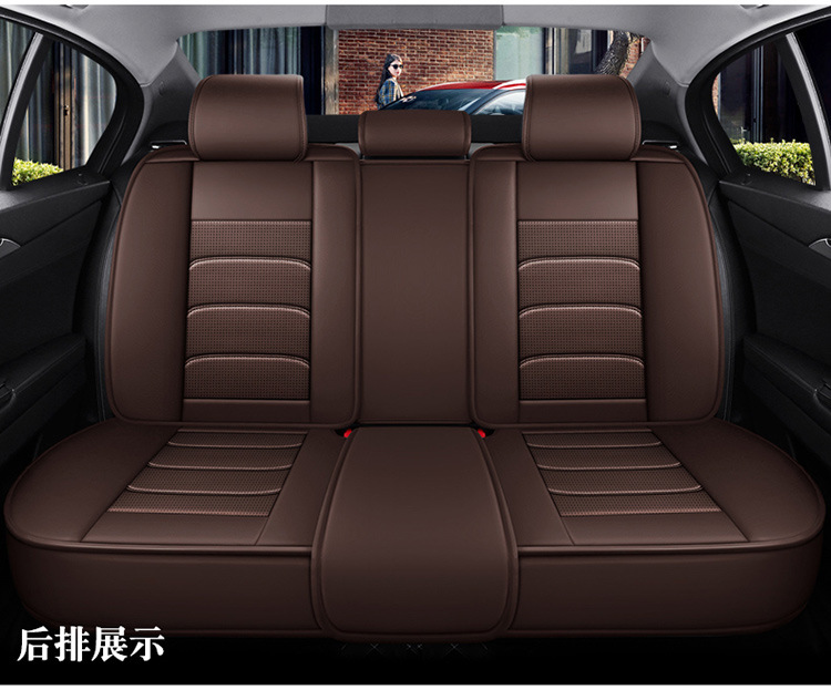 New Style Nappa Leather Car Seat Cushion with a High-End Feel, Breathable for All Seasons, Perforated Full Leather, Fully Enclosed Seat Cover, Direct Supply from the Manufacturer