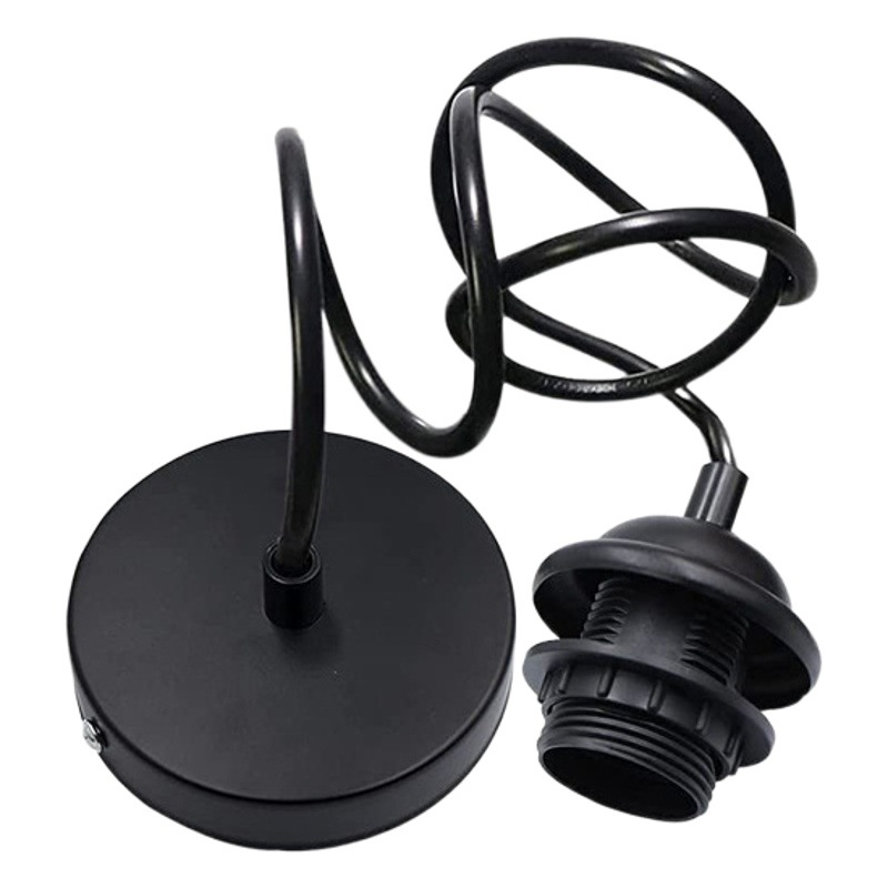 Fabricantes al por mayor E27 lámpara grande tornillo boca lámpara soporte retro industrial viento comida simple lámpara colgante