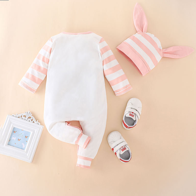 Baby Romper Hat Cute Child Long Sleeve One-piece Newborn Clothes display picture 5