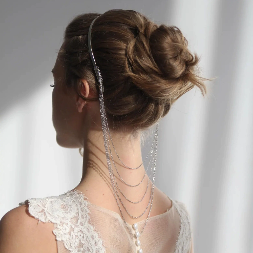 Трансграничный новый многослойный обруч для волос кисточки женский простой модный богемный стиль европейский и американский свадебный свадебный головной убор для волос