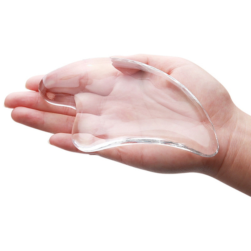 Tablero de raspado de cristal facial especial recoger barra draga Meridian masaje facial belleza cara adelgazamiento artefacto