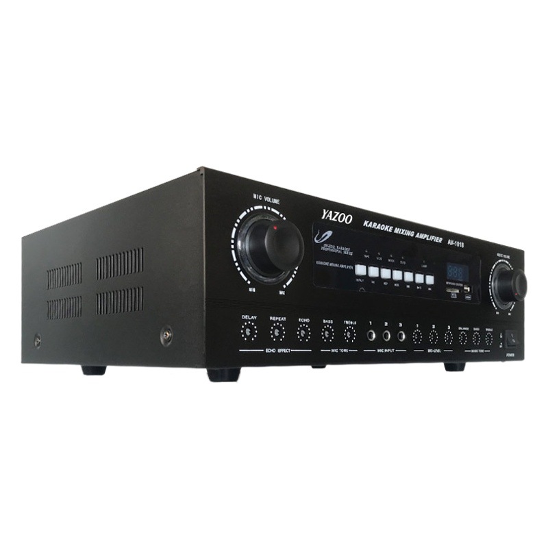 Hogar KTV amplificador de audio AV-1018usb Bluetooth doble canal combinado tarjeta paquete altavoz amplificador de potencia al por mayor