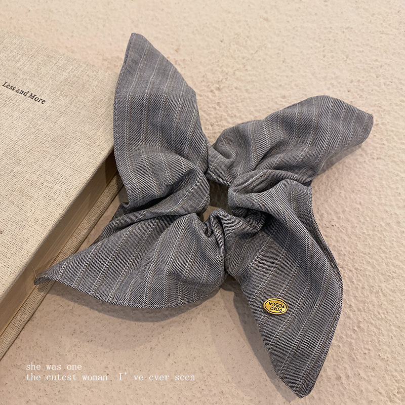 Encaje retro francés, diadema de intestino grueso, mujer 2025, nuevo estilo, cuerda para el cabello, banda de goma, lazo, dulce cuerda para el cabello, accesorios para el cabello